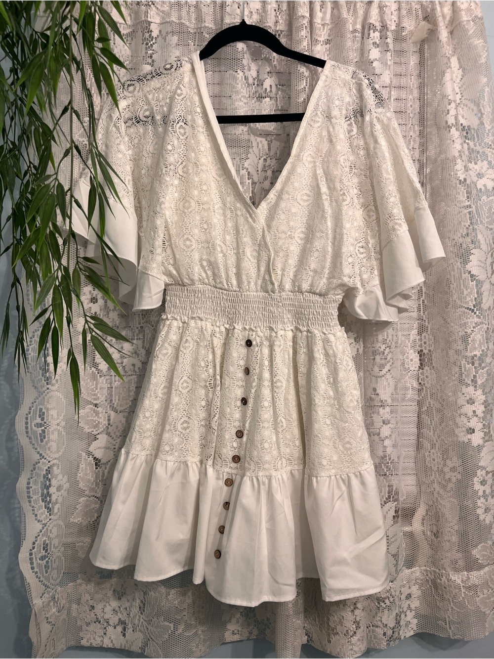 Women’s Boho Lace Mini Dress